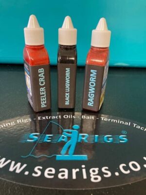 Black Lugworm, Ragworm & Peeler Crab Concentrated Saltwater Attractor Gels x3