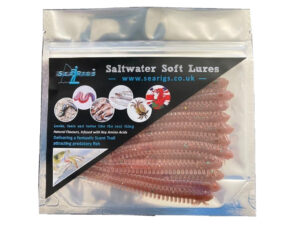 SEA FISHING LURES - ARTIFICIAL - RAGWORM (BROWN) 4 INCH x12 SOFT LURES PER PACK