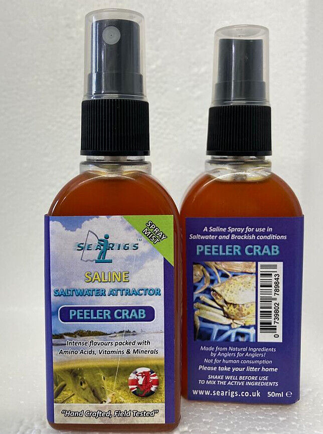 Sea Fishing Peeler Crab Bait Spray For Cod, Bass, Conger, Smooth hound, Flatfish