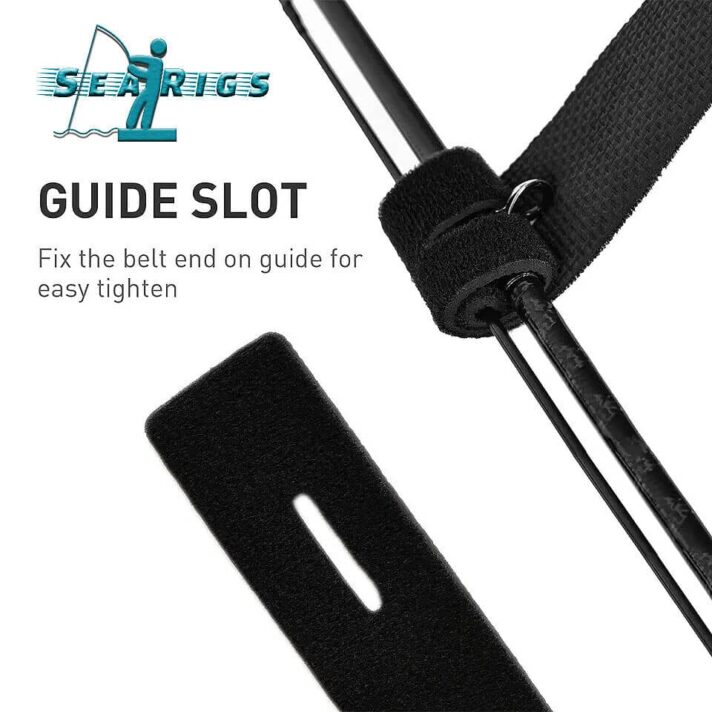 Fishing Rod Straps - Adjustable Tackle Band - Neoprene - Hook n Loop Grip