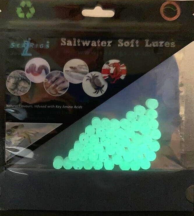 SEAGLOW - luminous & UV Attractor balls fishing beads - plaice | flounder | sole