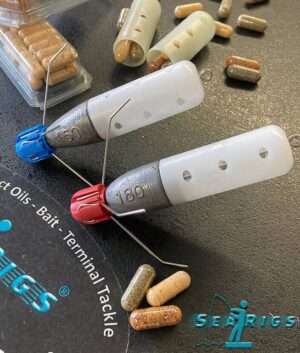 Sea Fishing Saltwater Feeders with Fast Melt Natural Bait Capsule Starter Pack