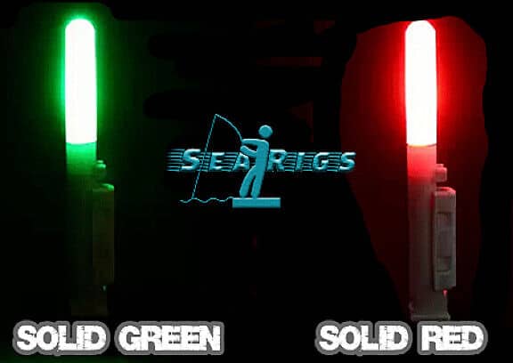 SEARIGS™ Smart LED Sea Fishing Rod Tip Light GREEN and RED with Batteries