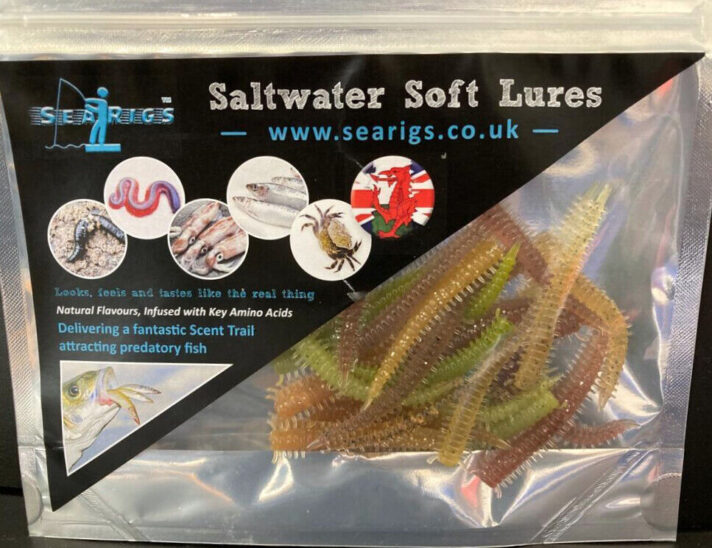 Sea Fishing Soft Flavour Infused Maddy / LRF Ragworm Lures : Bass Cod x24 / x48