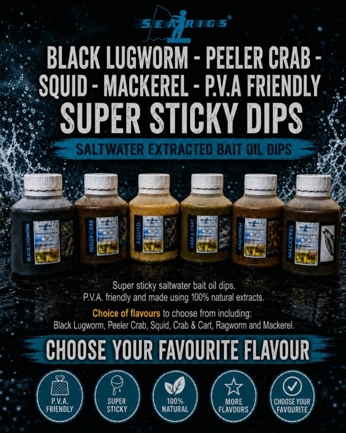 Natural Super Sticky Bait Dips 360g Pots for Saltwater and Brackish Conditions