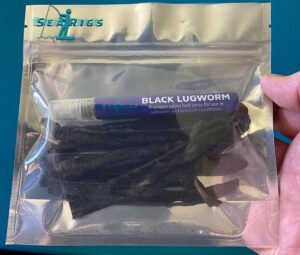 SEA FISHING BAIT WELSH BLACK LUGWORM + NATURAL HYDRATION SPRAY BY SEARIGS UK