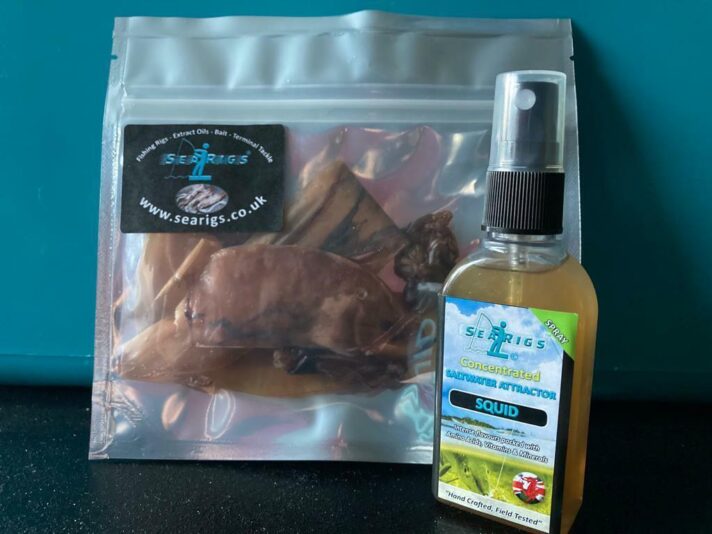 Dehydrated Fishing Bait DIRTY SQUID with NATURAL FLAVOURED HYDRATION SPRAY