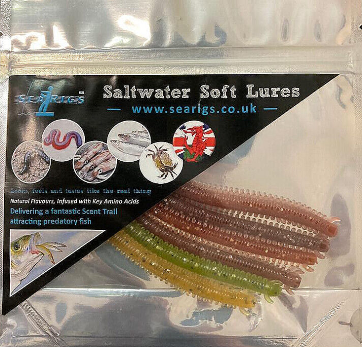 RAGWORM BASS LURE INFUSED WITH NATURAL FLAVOUR - GREAT FOR DROP SHOTTING LRH