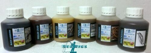 Searigs Extract Oils - Black Lug - Peeler Crab - Mackerel Squid Sea Fishing Bait