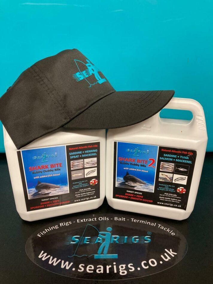 Searigs 100% Pure Fish Oil 2 x 1ltr Bait Attractant For SHARK Branded Sports Cap