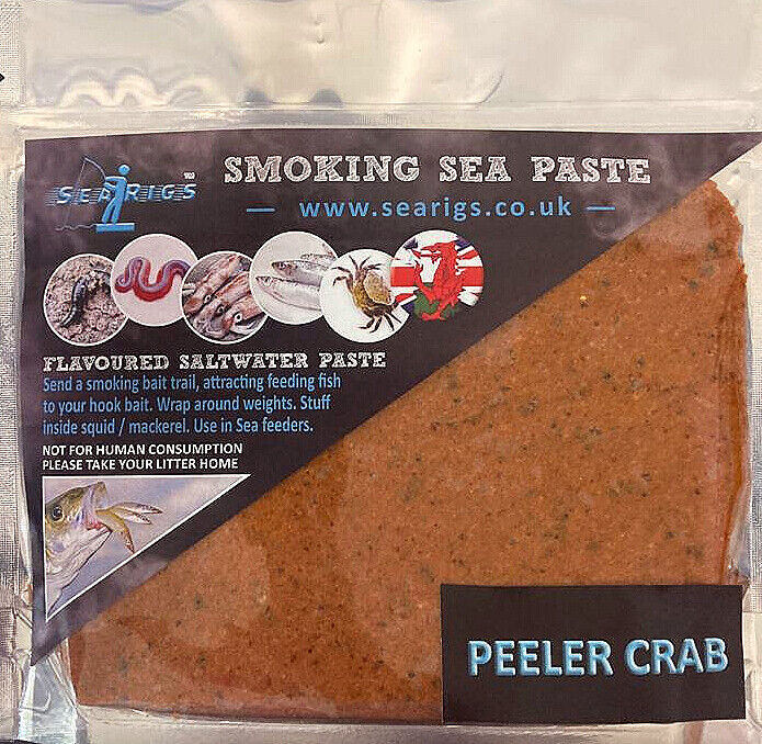 Sea Fishing Bait Paste - Peller Crab - Black Lugworm - Crab/Prawn - You Choose