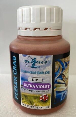 PEELER CRAB Natural BAIT Oil - ULTRAVIOLET- Sea Fishing Saltwater 125ml Bait Dip
