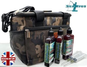 Pike Fishing tackle - Cool Bag - Dead Bait bundle - Bait oil - Syringes & Needles