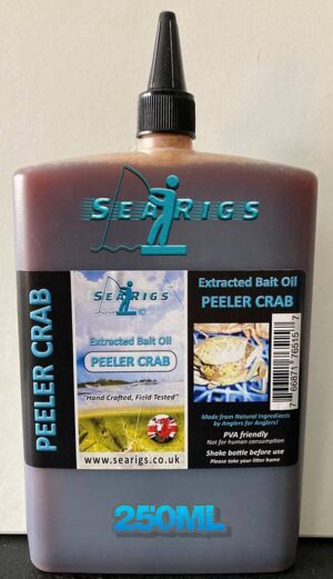 SEARIGS - SEA FISHING OIL 250ml BAIT ATTRACTANT - NATURAL PEELER CRAB