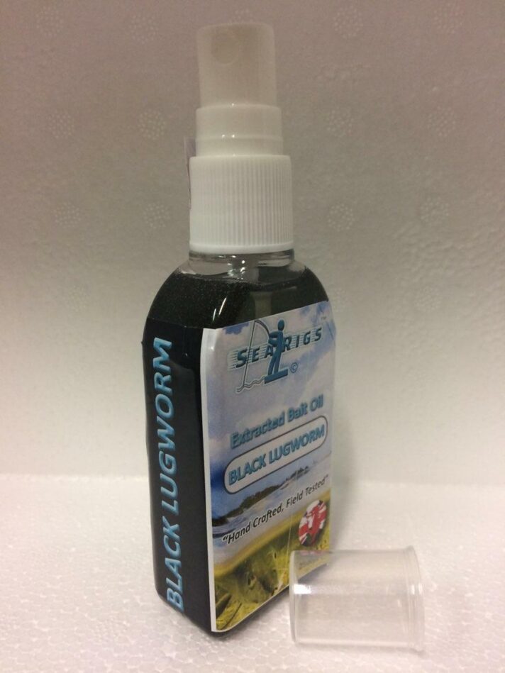 Sea Fishing Natural Liquid Bait Oil 1 x BLACK LUGWORM - Concentrated Pump Spay