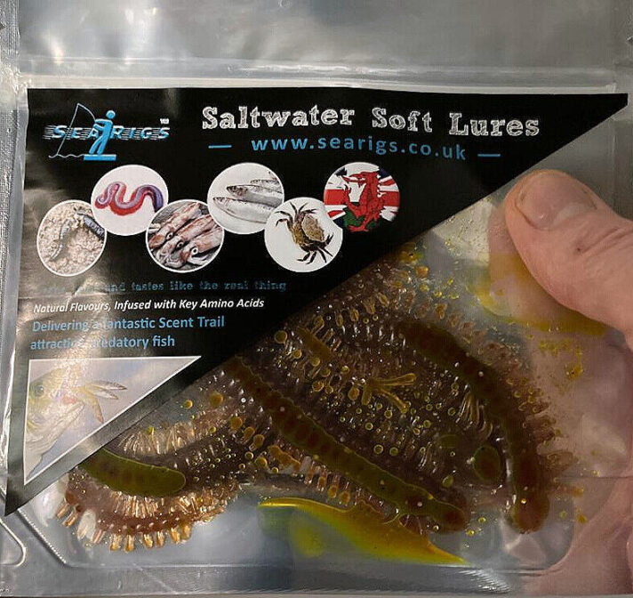 ARTIFICIAL - KING RAGWORM IN NATURAL FLAVOURED BAIT OIL X3 - SEA FISHING BAIT