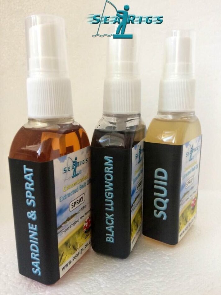 Sea Fishing Bait Oil - Natural Liquid Flavours 3 x 50ml - Concentrated Spray