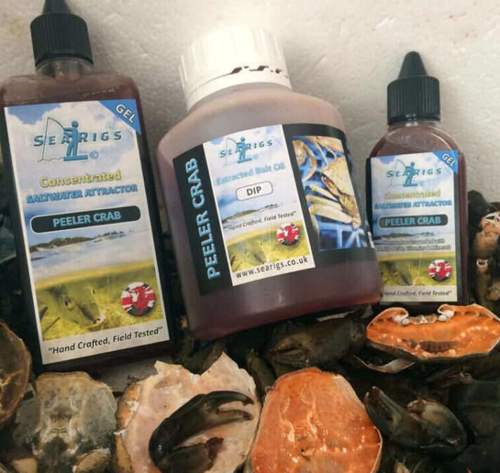 Bait Oil Dips & Gels Made from Freshly Extracted Male Peeler Crab by Searigs