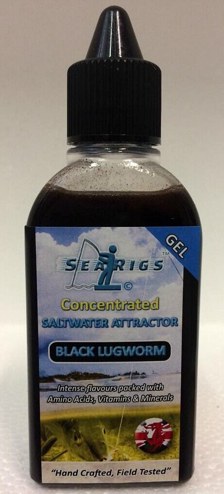Black Lugworm or choose from 10 flavours Saltwater Concentrated Attractor Gels