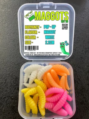 2.2 cm x30 Artificial Pop-Up Naturally Flavoured Maggots