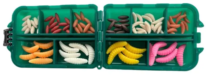 Artificial Pop-Up Naturally Flavoured Maggots, Pinkies & Casters x85*