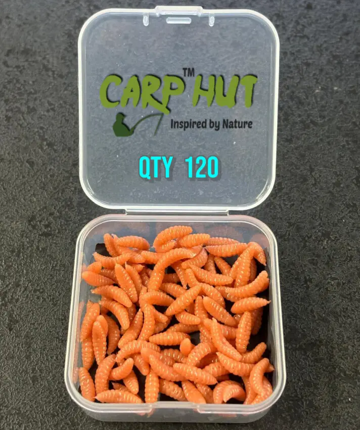 12mm Artificial Pop-Up Naturally Flavoured "PINKIE"Maggots (Bronze) x120
