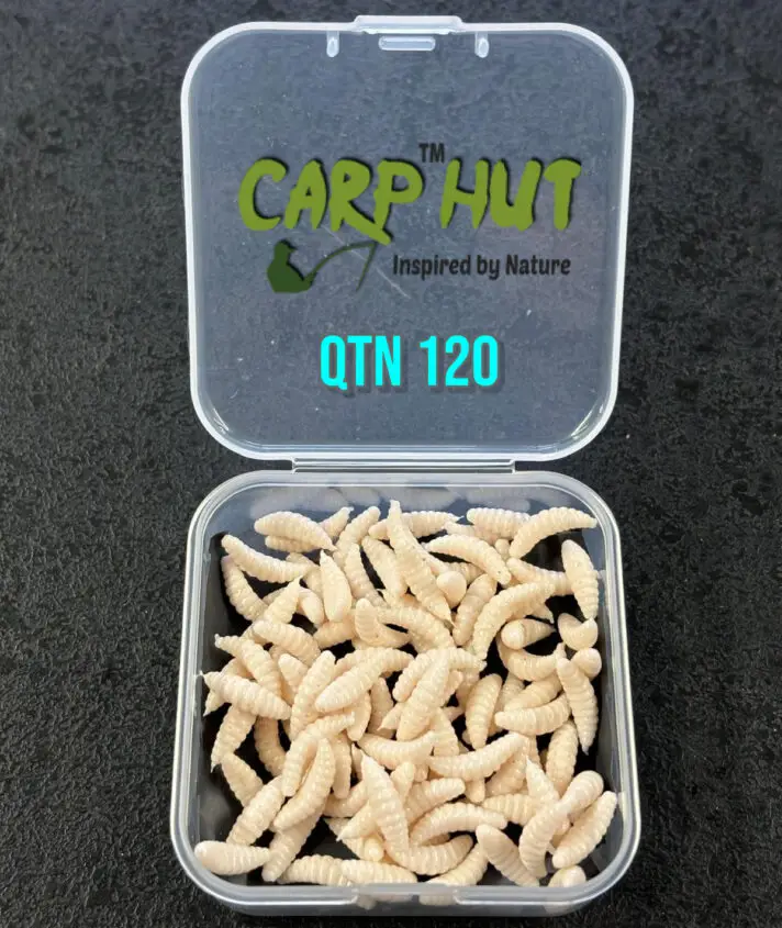 12mm Artificial Pop-Up Naturally Flavoured "PINKIE"Maggots (Pink / White) x120