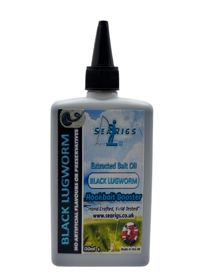 Natural BLACK LUGWORM Hookbait booster oil 120ml