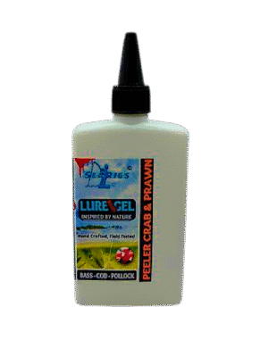 Natural Saltwater PEELER CRAB & PRAWN "Blood Infused" Lure & Hook bait booster Gel