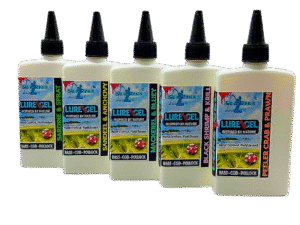 Natural Saltwater "Blood Infused" Lure & Hook bait booster Gels x5
