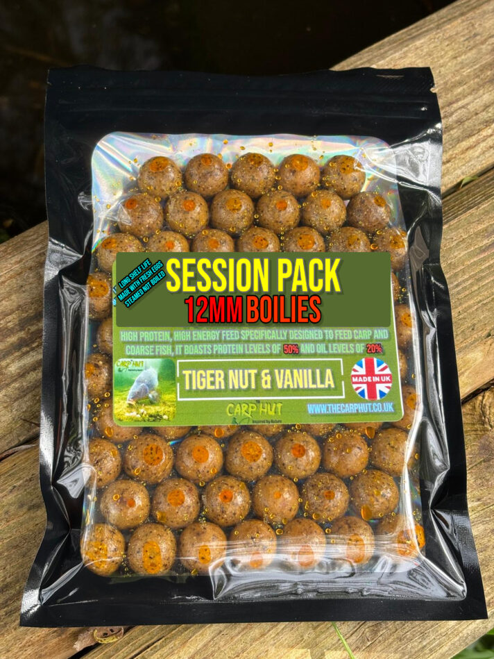 TIGER NUT Infused With VANILLA and Glugged Boilies 12mm Session Pack 80-90
