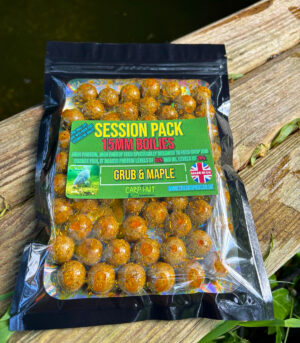 Grub & Maple Glugged Boilies 15mm Session 150g pack
