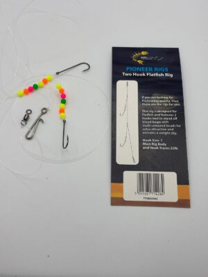 PIONEER TWO HOOK FLATFISH RIG SIZE #1 HOOK X3 PACKS