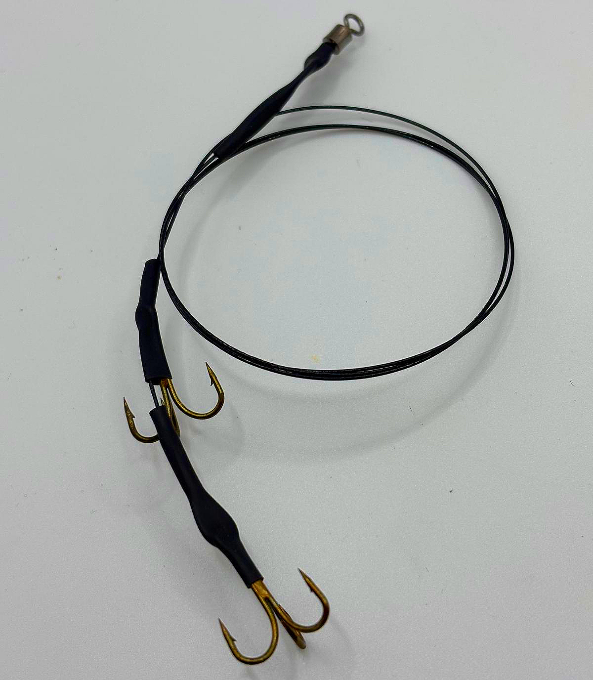 PIKE DEAD BAIT 40lb COATED WIRE TRACE 2 SIZE #6 HOOKS X3 PACKS