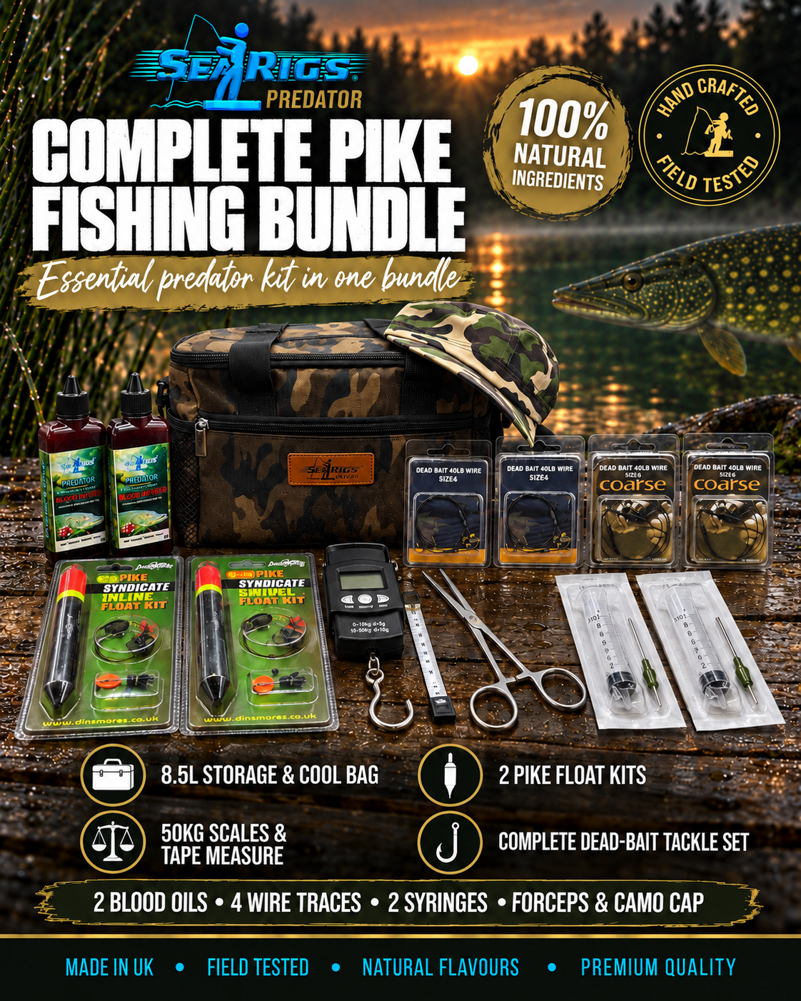 Pike Fishing Dead bait Bundle #1