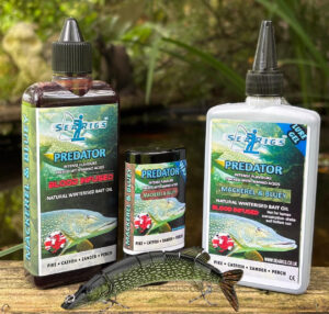 Predator Bait Bundle Blood Gel, Bait Oil, Lure Wax & Pike Lure