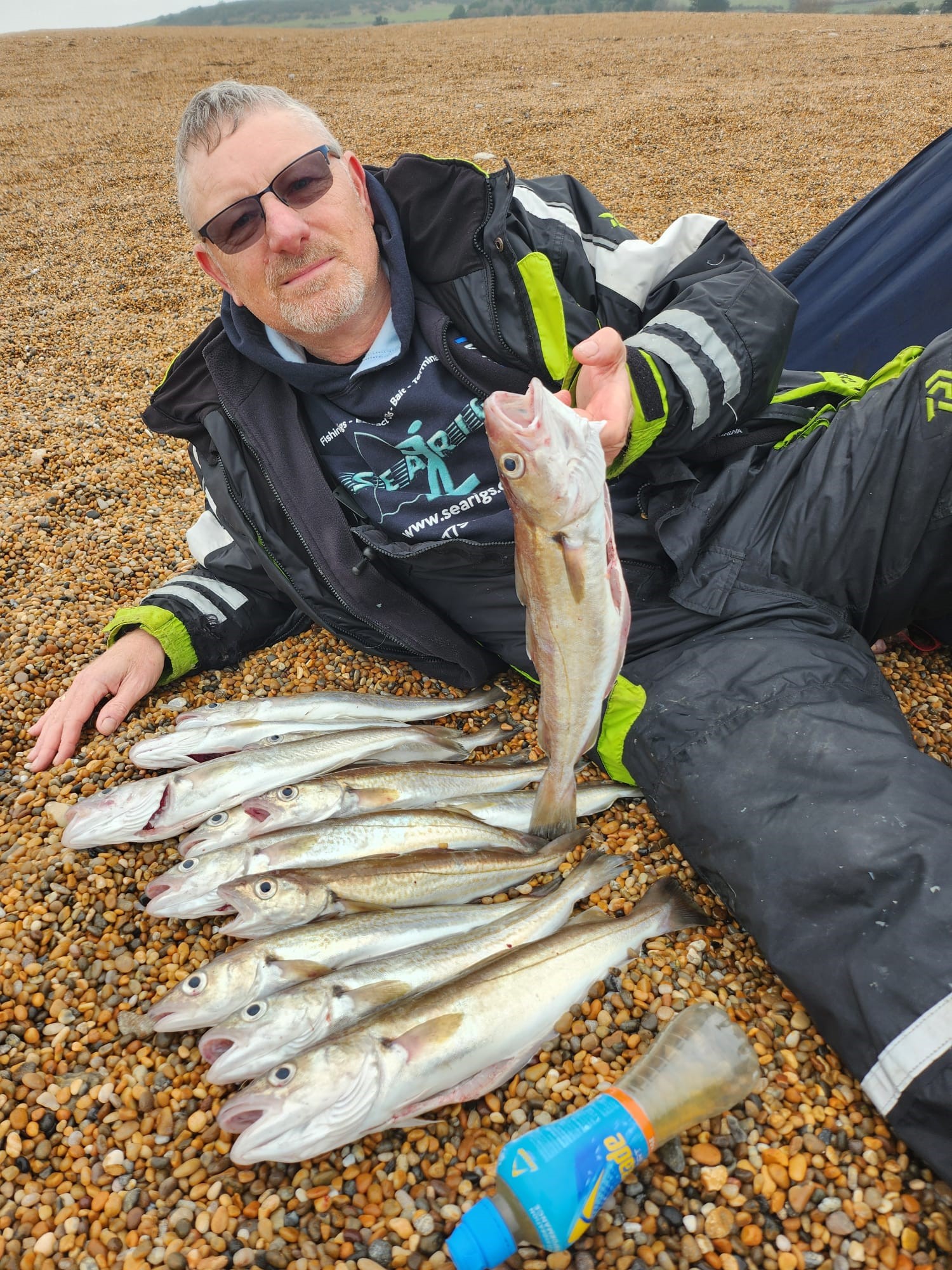 3" Sea Glow White Ragworm Lures - Flavoured with UV Bait Oil Gel - Image 7
